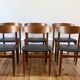 Set of 6 Scandinavian vintage teak chairs HW Klein 1960