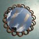 Mirror rattan 22x22cm