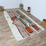 Handmade wool Berber rug 272 X 148 CM