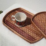 Duo de plateaux en bambou