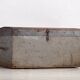 Antique silver-grey solid wood chest (circa 1920) #20