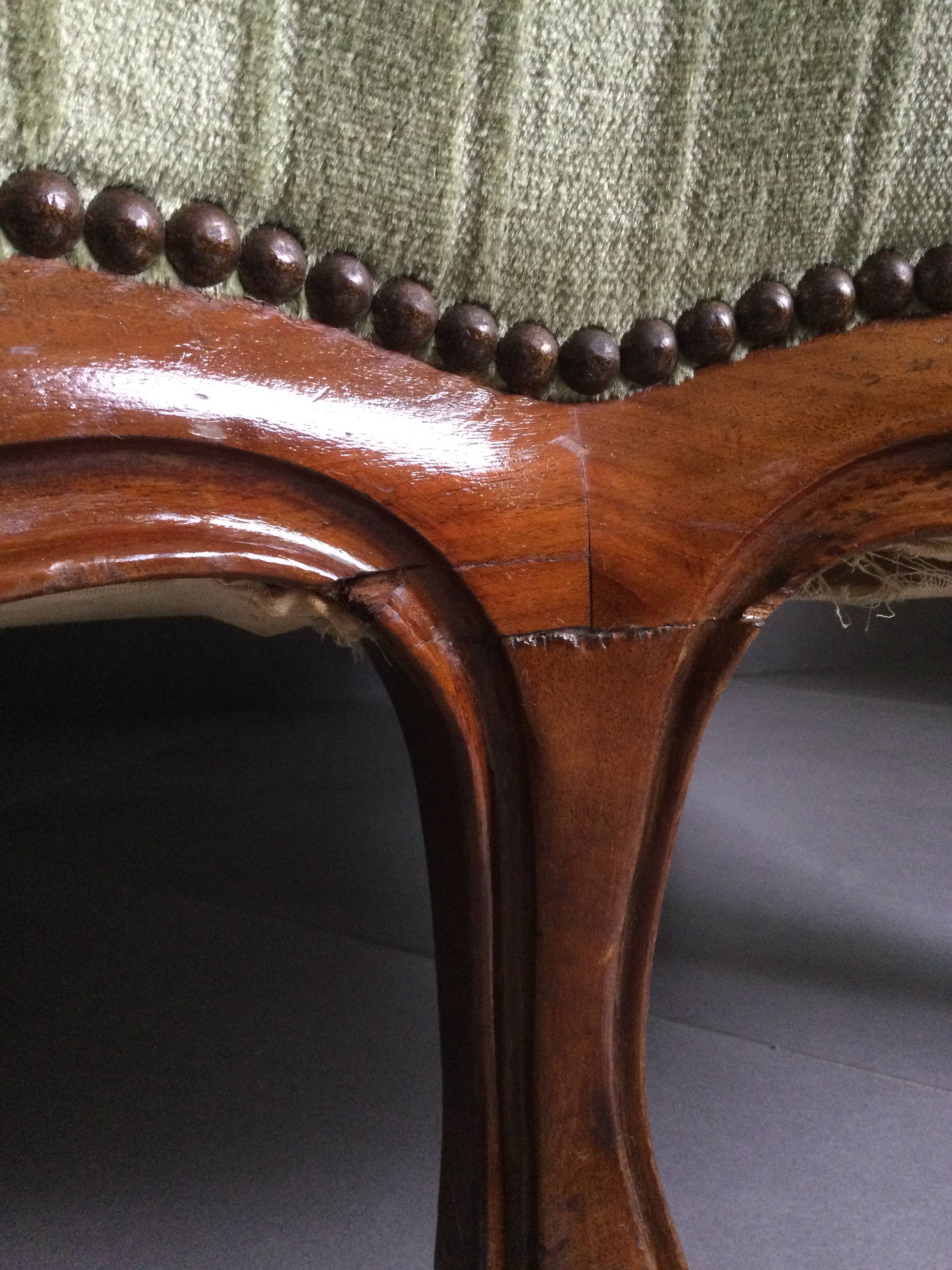 Canapé Napoléon III En Acajou