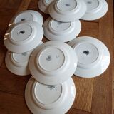 10 assiettes plates Saint Amand
