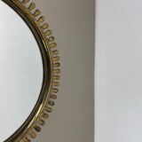 Miroir mural en laiton par Vereinigte Werkstätten, 1950