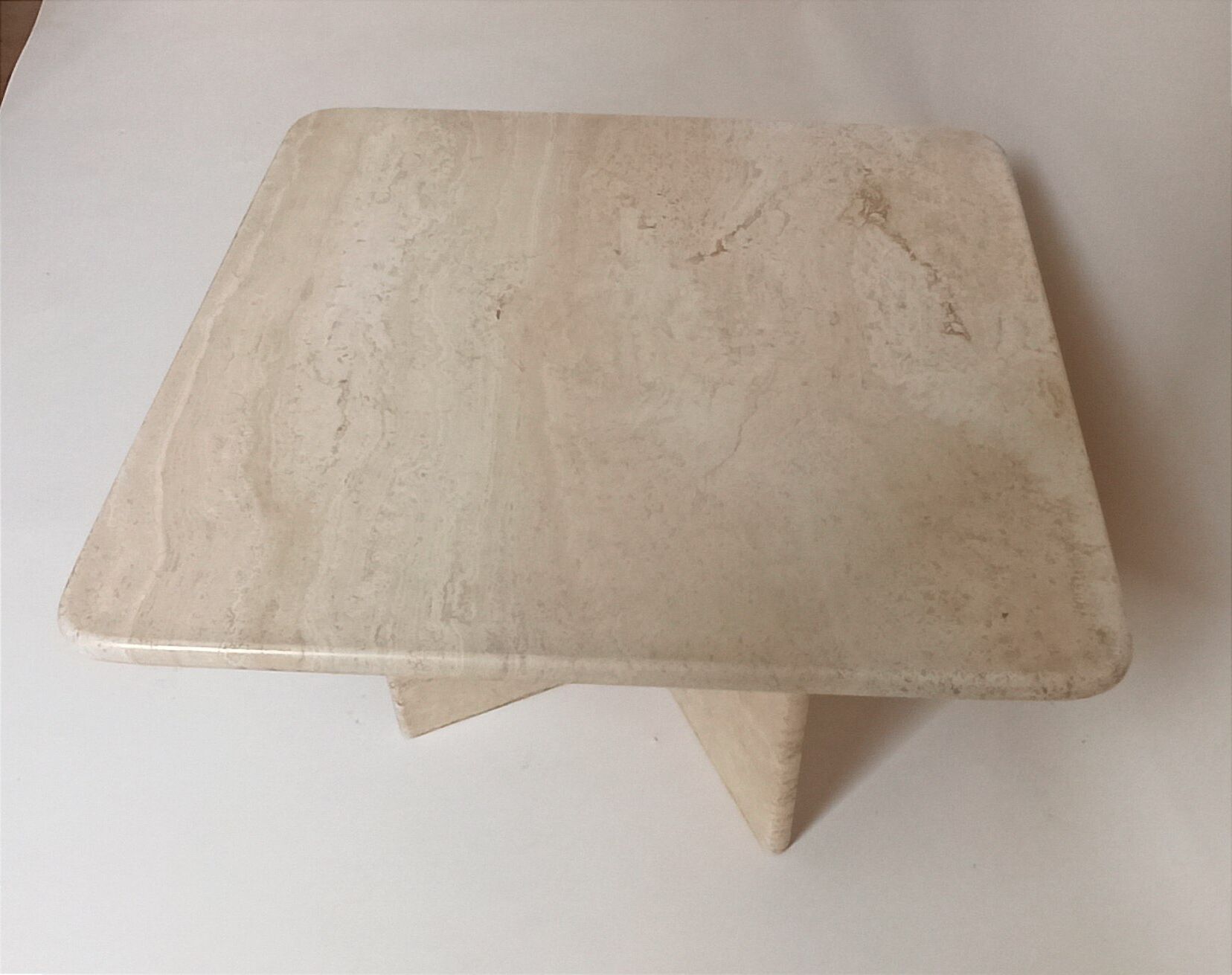 Travertine coffee table 70s