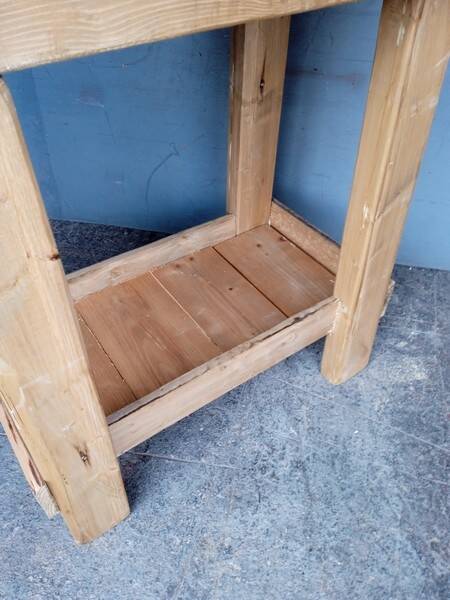 Workbench 90cm old solid wood