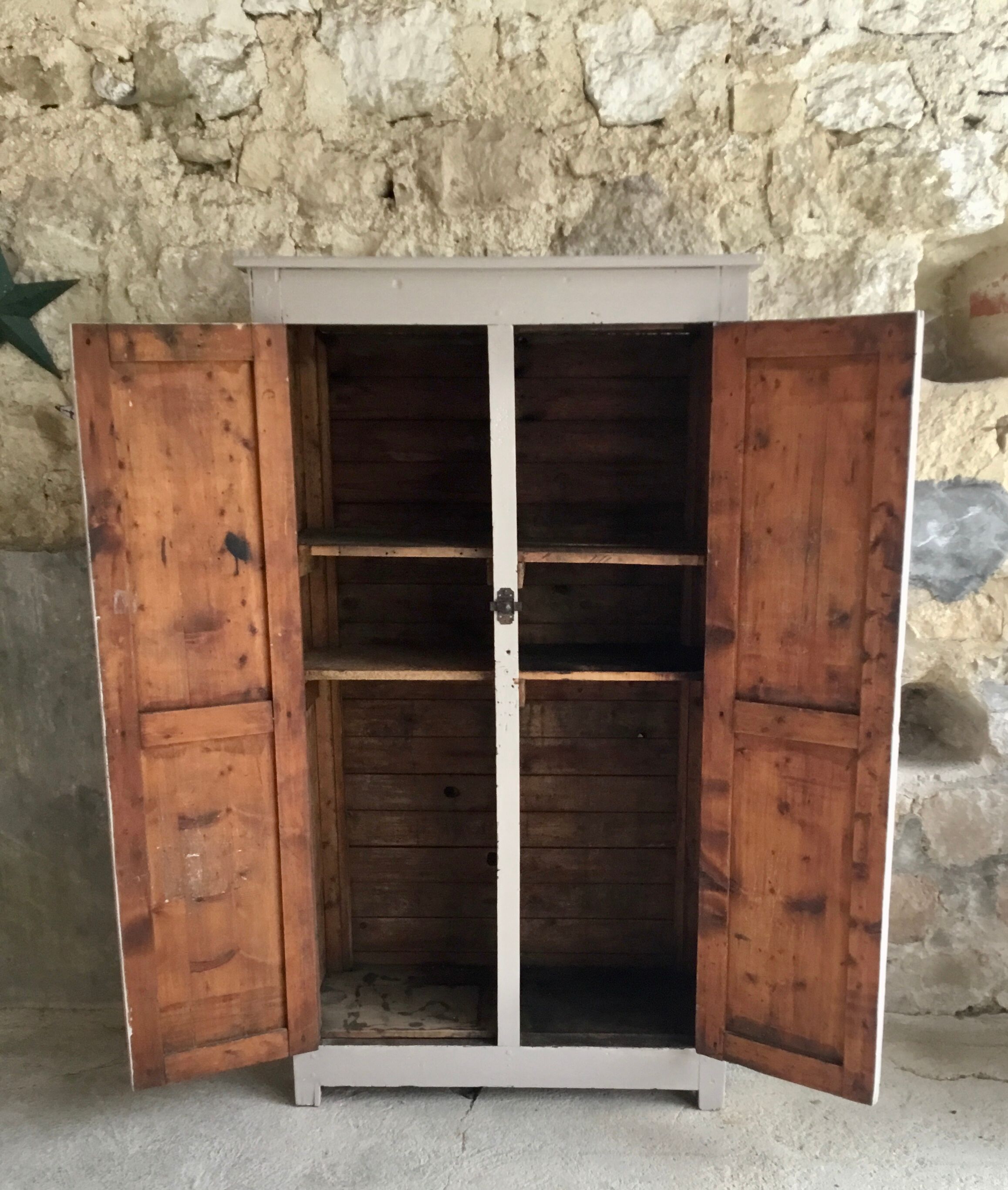 Wooden parisian wardrobe XXth