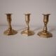 Lot de 3 bougeoirs en laiton Nijhof