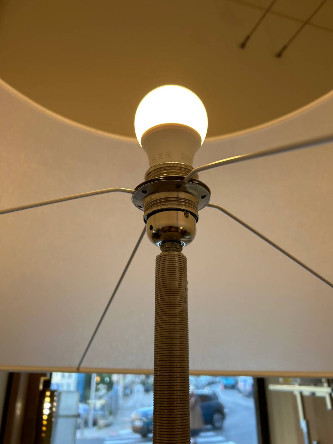 Steel light fixture, 1980