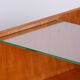 Mid-Century Modern Bedside Tables in Oak and Glass, 1950s, Set of 2