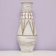 Vintage large white geometric west germany vase scheurich
