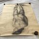 Grande dessin d’une femme « Nue « signée vers les années 1940 dimension : hauteur -120 cm- largeur -