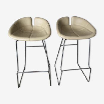 Pair of Moroso Fjord stools by Patricia Urquiola