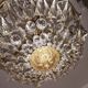 Balloon chandelier in bronze and crystal