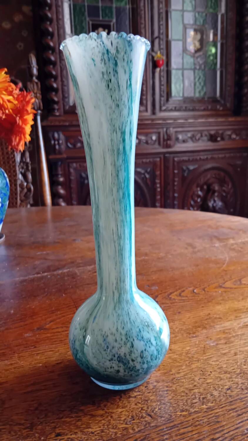 Murano Turquoise Vase from the 60s