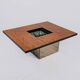 Table basse bar en loupe d'orme, Paul Michel pour Roche Bobois, 1980s