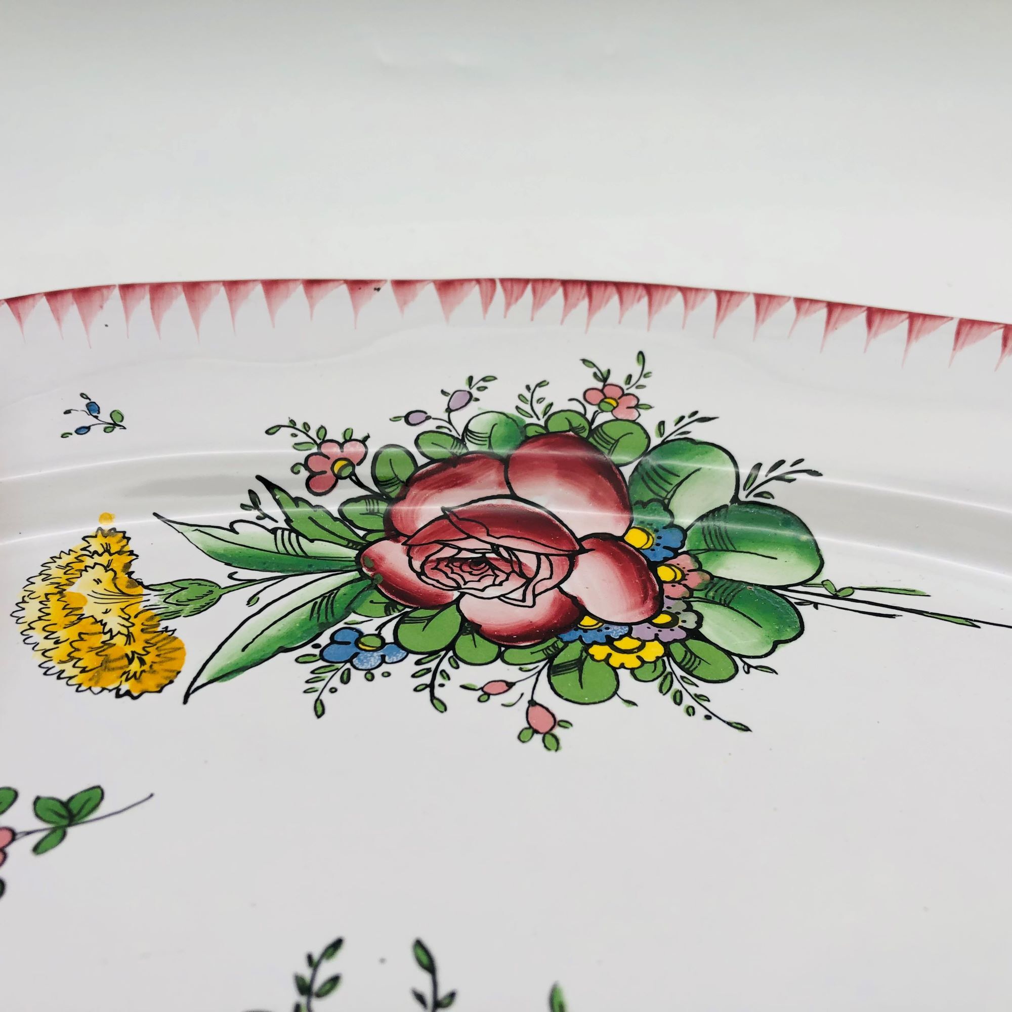 Oval serving dish, Faïencerie D'Angoulême- le Renoleau