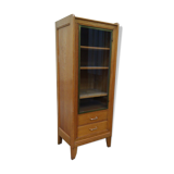 60s oak display case