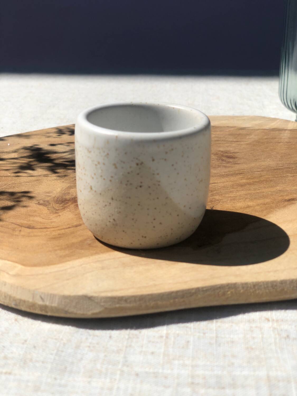 Ceramic stoneware egg cups set of 2