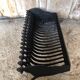 Old Vintage Black Cast Iron Fireplace