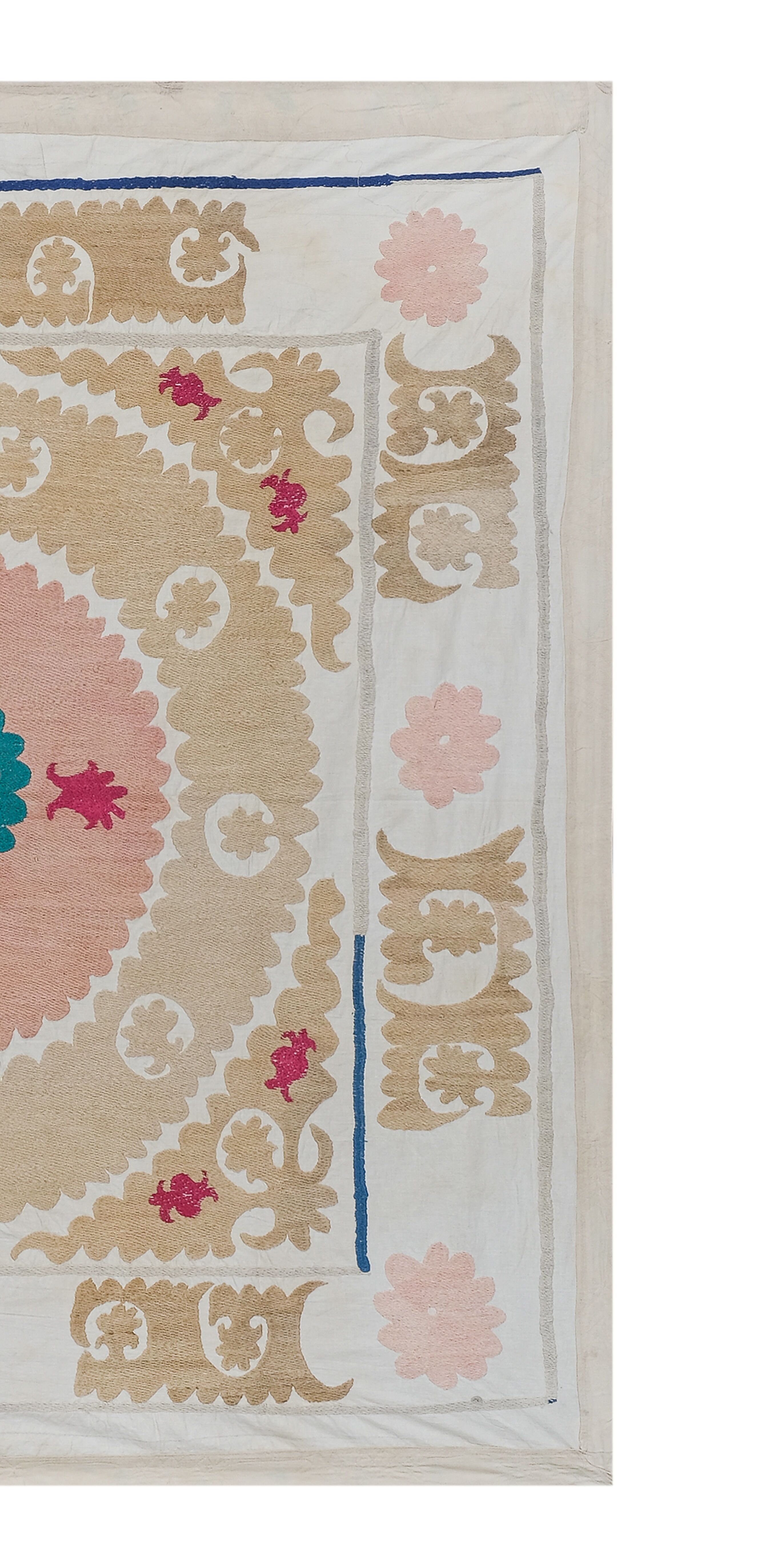 Hand-knotted rug Turkish vintage 137x140 cm