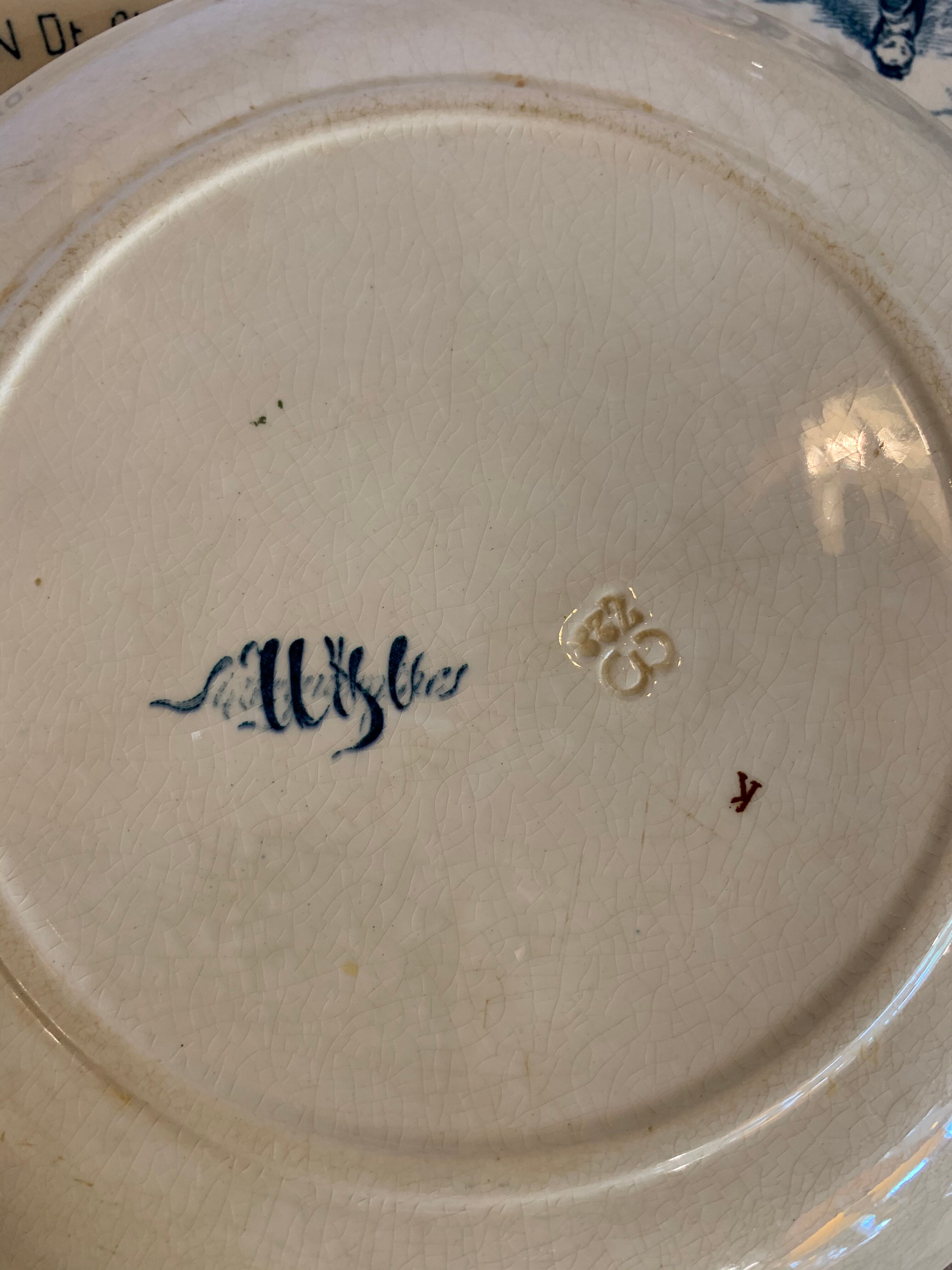 5 sarreguemine themed plates "Theme China"