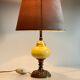 Old ceramic and bronze lamp