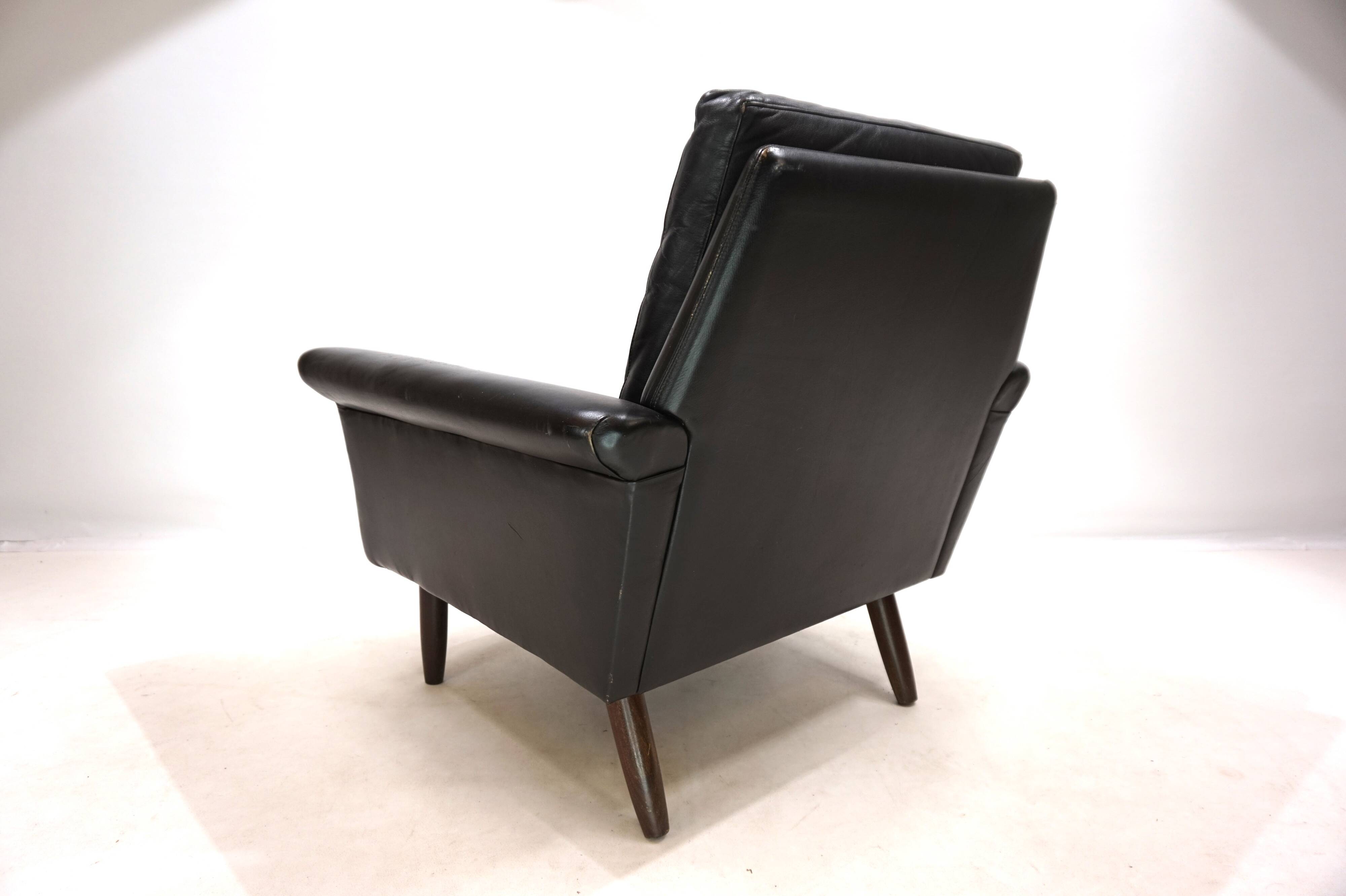 Gustav Thams leather lounge chair, 1960