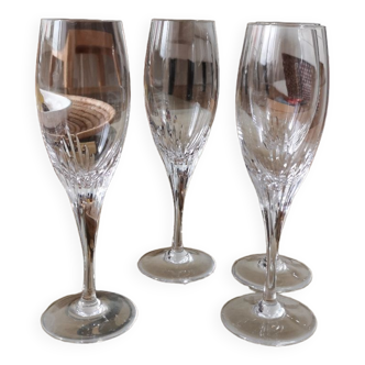 Flute/crystal champagne glass