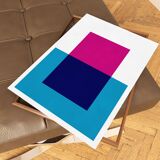 Peinture faite à la main 29,7x42cm