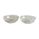 Set of 2 thick glass cups vintage