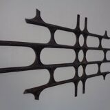 Large German Brutalist Iron Wall Sculpture, 1960s