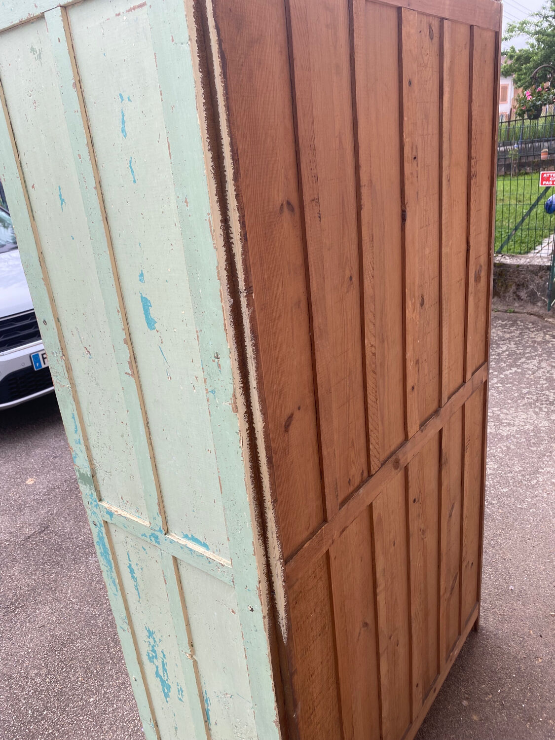 Wooden workshop locker