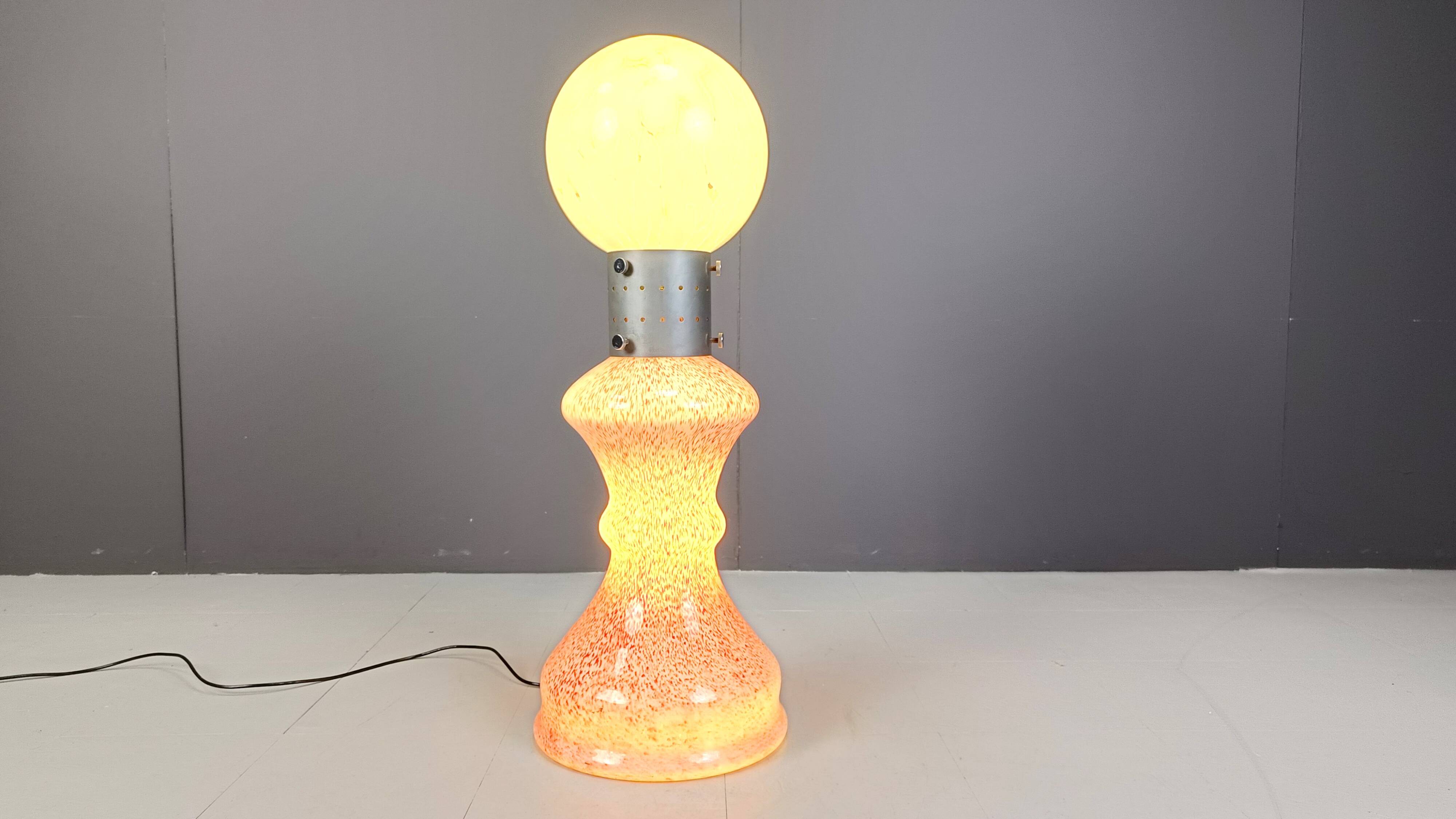 Vintage floor lamp by Mazzega, 1960s