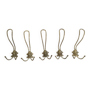 Lot de 5 patères  en