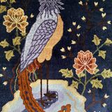 Art Deco Chinese Handmade Silk Bautou Tapestry Rug, Early 20th Century