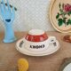 Ensemble de 4 tasses et 4 sous-tasses chocolat Choky bistrot publicitaire - vintage