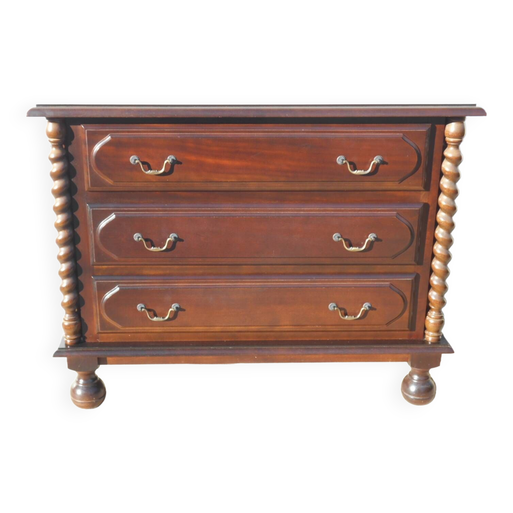 Commode 3 tiroirs de style Louis XIII