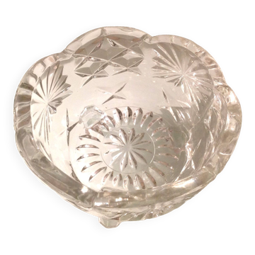 Cut glass pocket empty / vintage 60s-70s