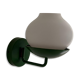 Mid-century green metal and opal glass wall sconce by N Leuchten, 1960s, Germany
