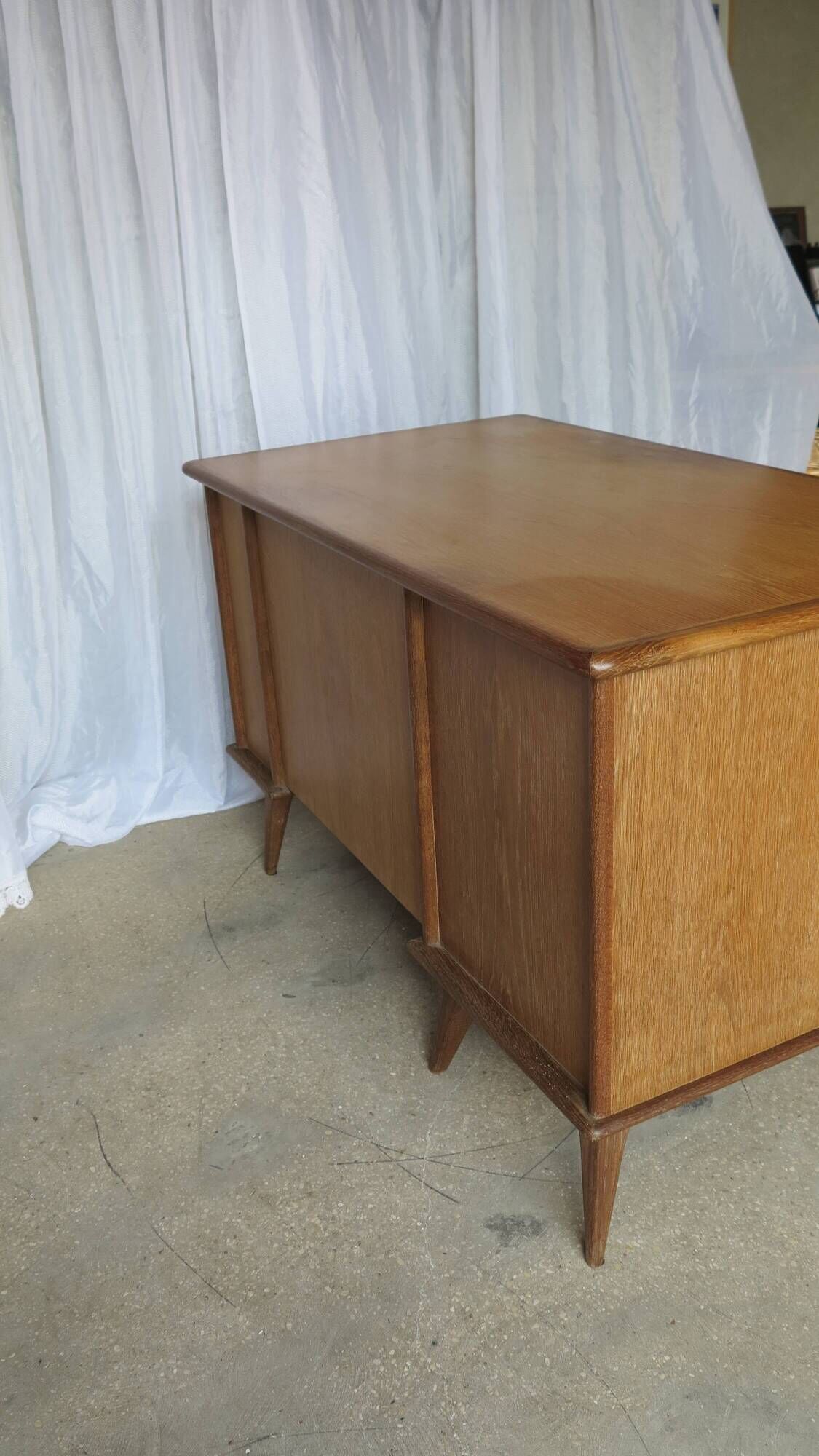 Minister's desk 1960s light oak