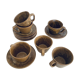Lot de 6 tasses à café en grès
