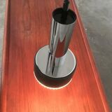 Suspended glass and chrome chandelier model P105 from the 1960s in German Space Age style by Staff, set of 2.