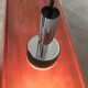 Lustre suspendu en verre glacé et chrome modèle P105 des années 1960 de style Space Age allemand de Staff, lot de 2