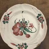 5 assiettes en faïence des Islettes, XVIIIᵉ siècle