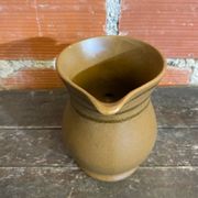 Old pichet sarreguemines beige ceramic 1970s vintage