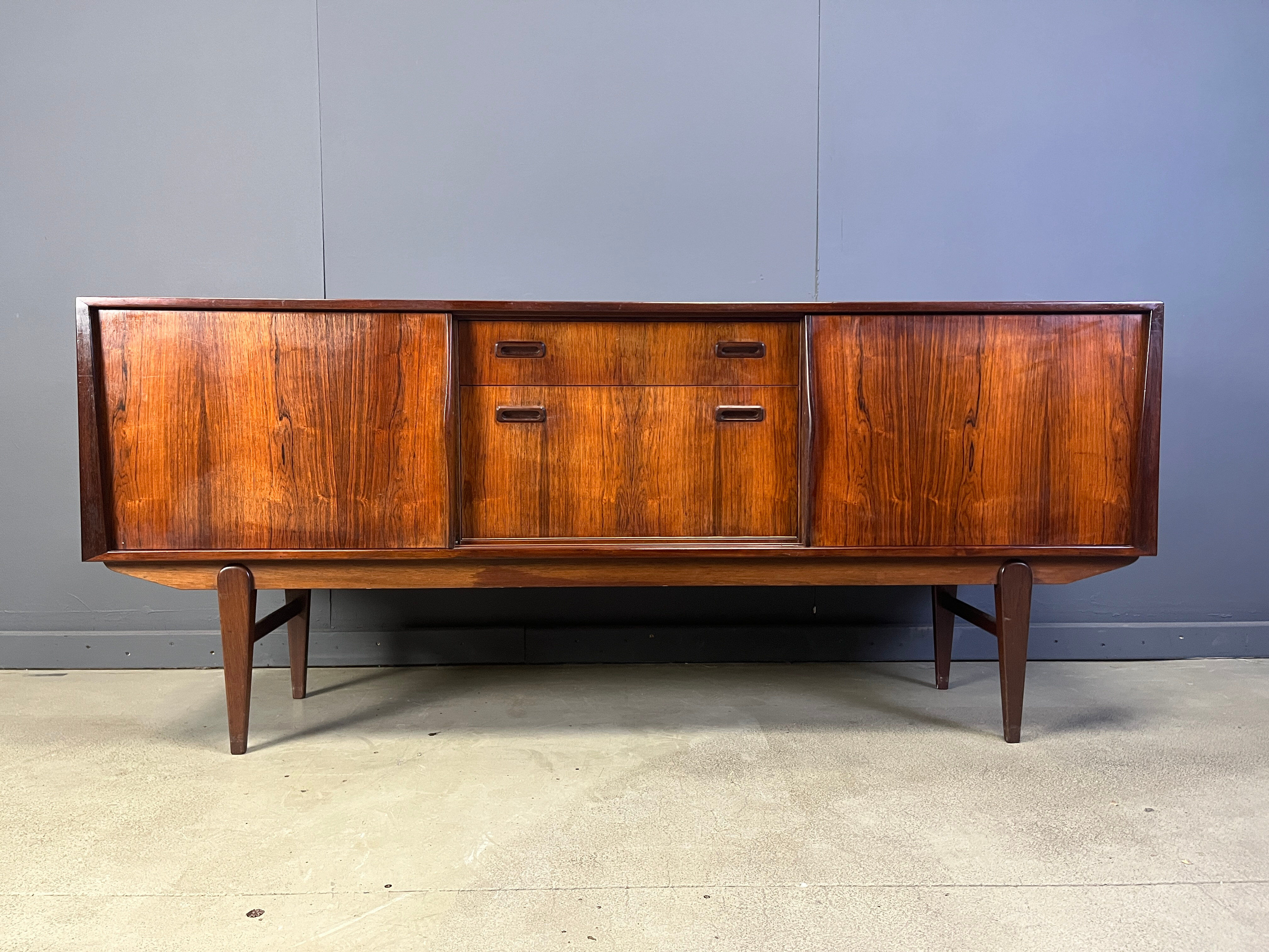 Vintage Scandinavian rosewood sideboard, 1960s