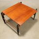 Vintage coffee table from the 1960s made of solid wood veneered with mahogany.