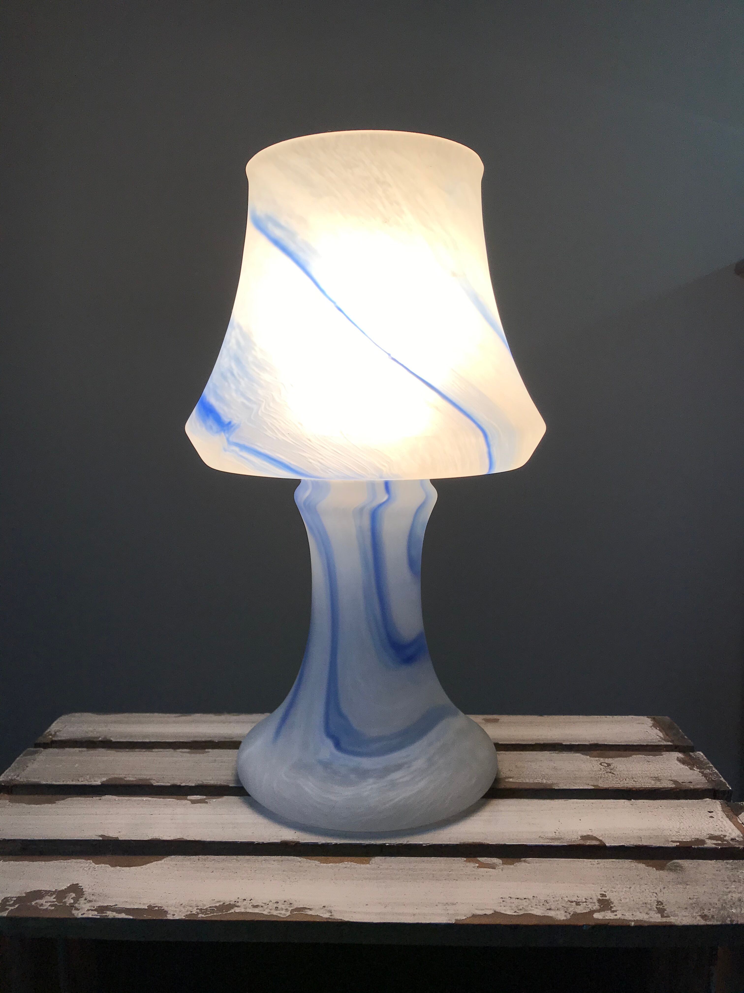 70s retro glass lamp Monica Backstrom Kosta Boda