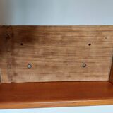 coat rack, sandblasted wooden and metal coat hooks
